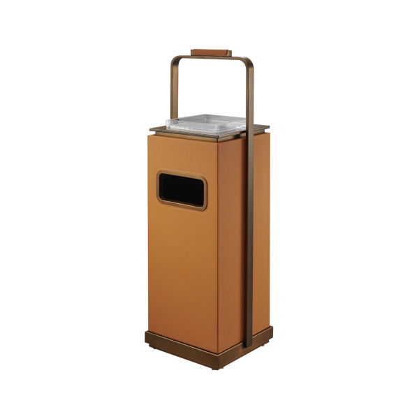 Cos deluxe din inox cu scrumiera, 60 L, Belluno Royal 9402D, 32 x 29 x 100 CM