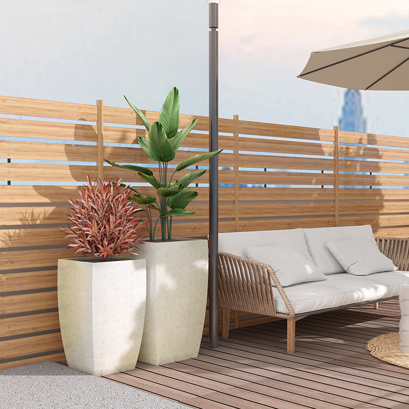 Jardiniera din inox cu finisaj stone look Smash Design Riviera 70 Jardiniera din inox cu finisaj stone look Smash Design Riviera 70