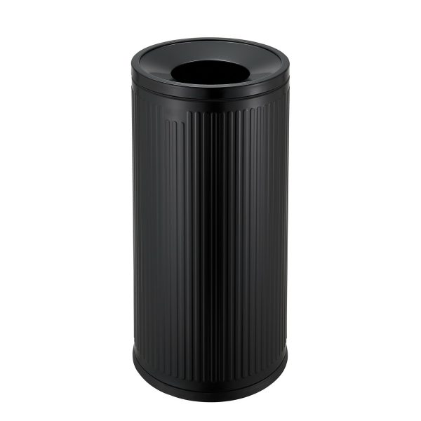 Cos de gunoi fara capac, Negru mat, PRH-180DBM2023, 30L , 30.5 CM X 67 CM