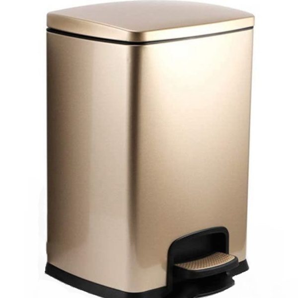 Coș de gunoi cu pedală din INOX, Champagne Gold – 20L – PRH-SJ20CG-F03-2023