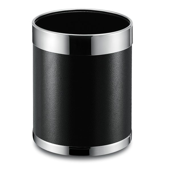 Coș de gunoi fără capac, negru – 9L – SMLH143