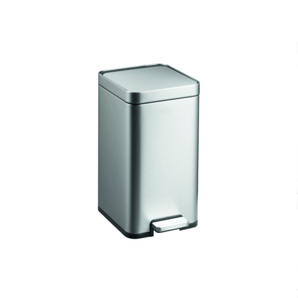 Cos De Gunoi cu capac si pedala, 12L, Argintiu, SMH8248-SJ12