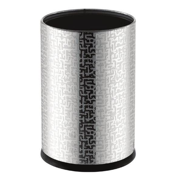 Coș de gunoi fără capac pentru birou, argintiu – 9L – SMH9405BS2023