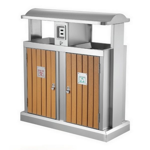 Coș de gunoi din inox pentru exterior – SMH94153A, 150L