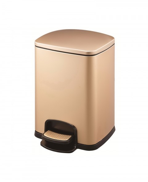 Cos De Gunoi Cu Pedala, Champagne Gold, 15L, PRH-SJ15-F01, 32.8 x 33 x 39.5 CM